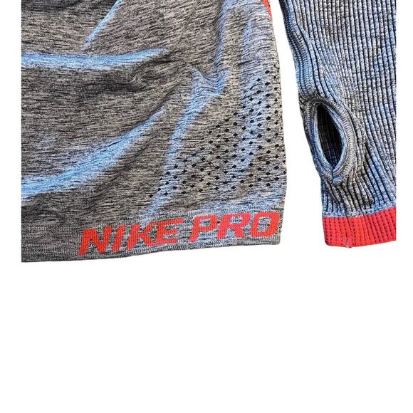 Fitted Nike Pro Long Sleeve Hooded Shirt - Picture 2 of 5